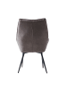 Home Nature Wohnkonzept Esszimmerstühle 2er Set Wing Back in Dunkelgrau 67.5x60x94 cm