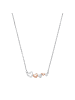 Amor Kette mit Anhänger Silber 925, rhodiniert+rosévergoldet in Bicolor