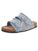 Ital-Design Sandale & Sandalette in Hellblau und Silber