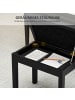 HOMCOM Klavierbank-55L x 34B x 50H cm-Schwarz