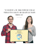 Mr. & Mrs. Panda Fußmatte Walfisch Thunfisch mit Spruch in Gelb Pastell