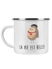 Mr. & Mrs. Panda Kaffeebecher Eule Frankreich mit Spruch in Weiß