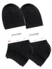 Cotton Prime® 10 Paar COTTON-Essentials Sneaker-Socken in Schwarz