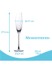 Intirilife Champagner Glas Set 150 ml Sekt Prosecco Gläser in 4x Transparent
