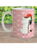Mr. & Mrs. Panda Haferl Einhorn  ohne Spruch in Rot Pastell