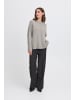 ICHI Strickpullover langarm IHBALLIA Loose fit in Grey melange