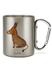 Mr. & Mrs. Panda karabiner tasse Esel ohne Spruch in Silber