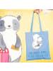 Mr. & Mrs. Panda Tasche Trennung von den Eltern mit Spruch in Sky Blue
