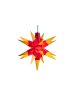 Sterntaler Dekostern | Weihnachtsstern Baby-Stern | 18-Zacker | Rot/Gelb | 8cm |