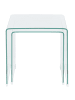 Beliani 2er-Set Couchtisch KENDALL in Transparent