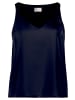 Vera Mont Satin-Bluse mit V-Ausschnitt in Night Sky