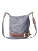 Florence Florence Schultertasche, Cityrucksack Leder grau, braun ca. 23cm breit