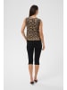 Kaffe Ärmellose Bluse KAjessica Regular fit in Black/Brown Leopard