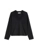 Marc O'Polo V-Neck-Pullover loose in Schwarz