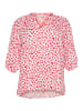 KAFFE curve Langarm-Bluse KCsigrida Regular fit in Pink/Red Graphic Dot