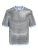 Jack & Jones Gestricktes T-Shirt in Cashmere Blue