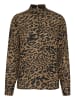 Kaffe Langarm-Bluse KAamber in Major Brown/Black Leopard