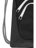 Urban Classics Gym Bag in black/black/white