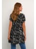 Kaffe Tunika KAamber Regular fit in Black/White Graphic Snake