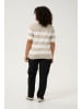 KAFFE curve Strickpullover KClizzy Regular fit in Chalk/Feather Grey Bold Stripe