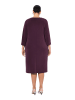 Ulla Popken Kleid in dunkle pflaume