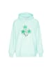 IZIA Women Hoodie in Aqua