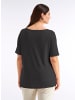 sheego Halbarmshirt in schwarz