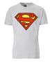 Logoshirt T-Shirt SUPERMAN - LOGO in grau meliert