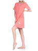 NORMANN kurzarm Nachthemd Flamingo und Knopfleiste am Hals - 73142 in apricot