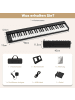COSTWAY Keyboard 61 Tasten in Schwarz