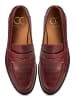 CESARE GASPARI Loafer mit Blockabsatz in Red