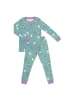Schlummersack Kinder-Pyjama aus Bio Baumwolle in Mint-Lila