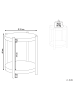 Beliani Beistelltisch CONNELL in Braun - (W) 40 x (H) 49 x (L) 40 cm