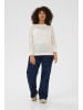 KAFFE curve Strickpullover KCmika in Chalk