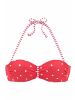 S. Oliver Bügel-Bandeau-Bikini-Top in rot-weiß