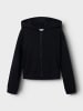 name it Sweatjacke NKFMILLE CARD W HOOD UNB in black