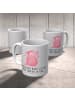 Mr. & Mrs. Panda Trinkbecher Axolotl Hurra mit Spruch in Grau Pastell