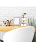 relaxdays Schreibtisch Organizer in Weiß