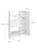 SoBuy Schuhschrank in Reinweiß - (W) 14 x (H) 117.5 x (L) 83 cm