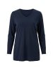 Langarmshirt in marine