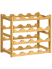 HOMCOM Weinregal in Naturholz 43L x 23,5B x 38H cm