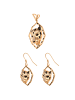 faina Women Jewelry Set in Rose Gold Black