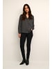 Kaffe Langarm-Bluse KAleah Regular fit in Black Square Print