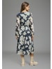 Laura Scott Meshkleid in marine-gemustert