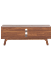 Beliani TV-Schrank ROCHESTER in Braun/Weiß - (W) 142 x (H) 53 x (L) 40 cm