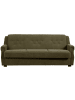 58 aufm Kessel SOFA 3-Sitzer mit Bettfunktion Kaylyn Flockstoff grün