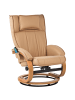 Beliani 3-tlg Massagestuhl MAJESTIC in Braun