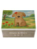 Mr. & Mrs. Panda Geschenkdose Hund Dame Design ohne Spruch in Weiß