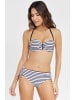 Venice Beach Venice Beach Bandeau-Bikini-Top »Summer« in weiß-marine-gestreift