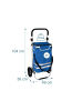 relaxdays Einkaufstrolley in Blau - 45 l
